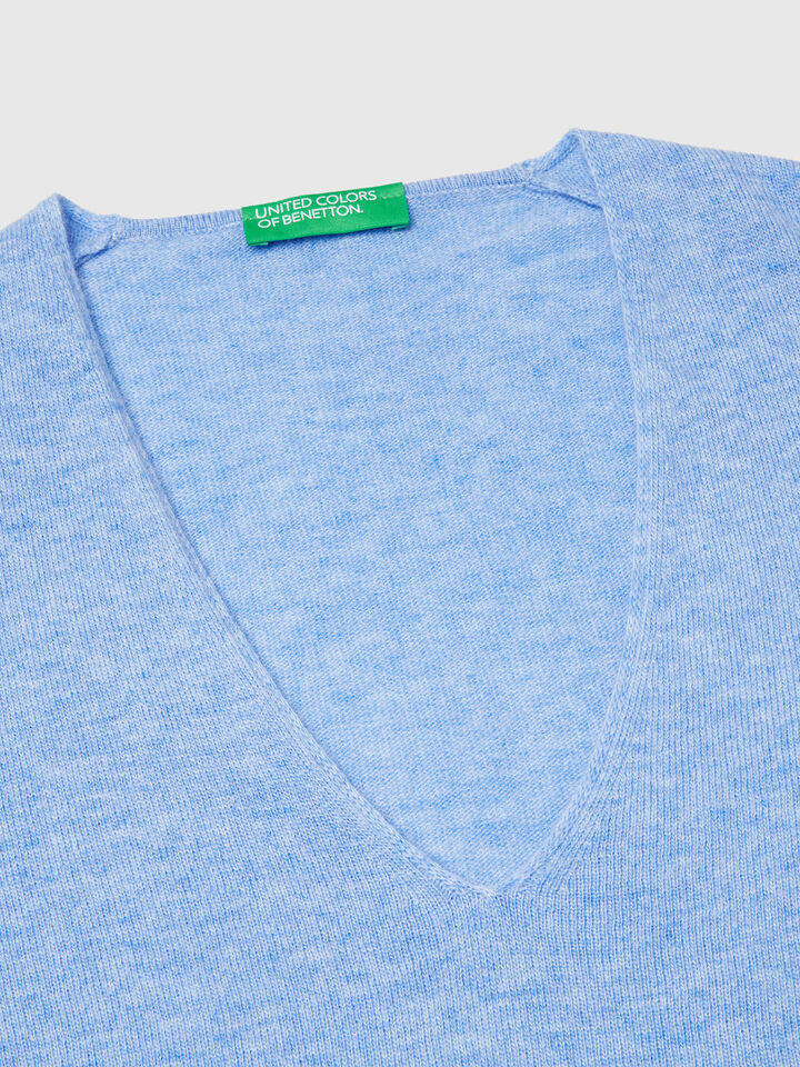 V NECK SWEATER L/S Femme image number 6